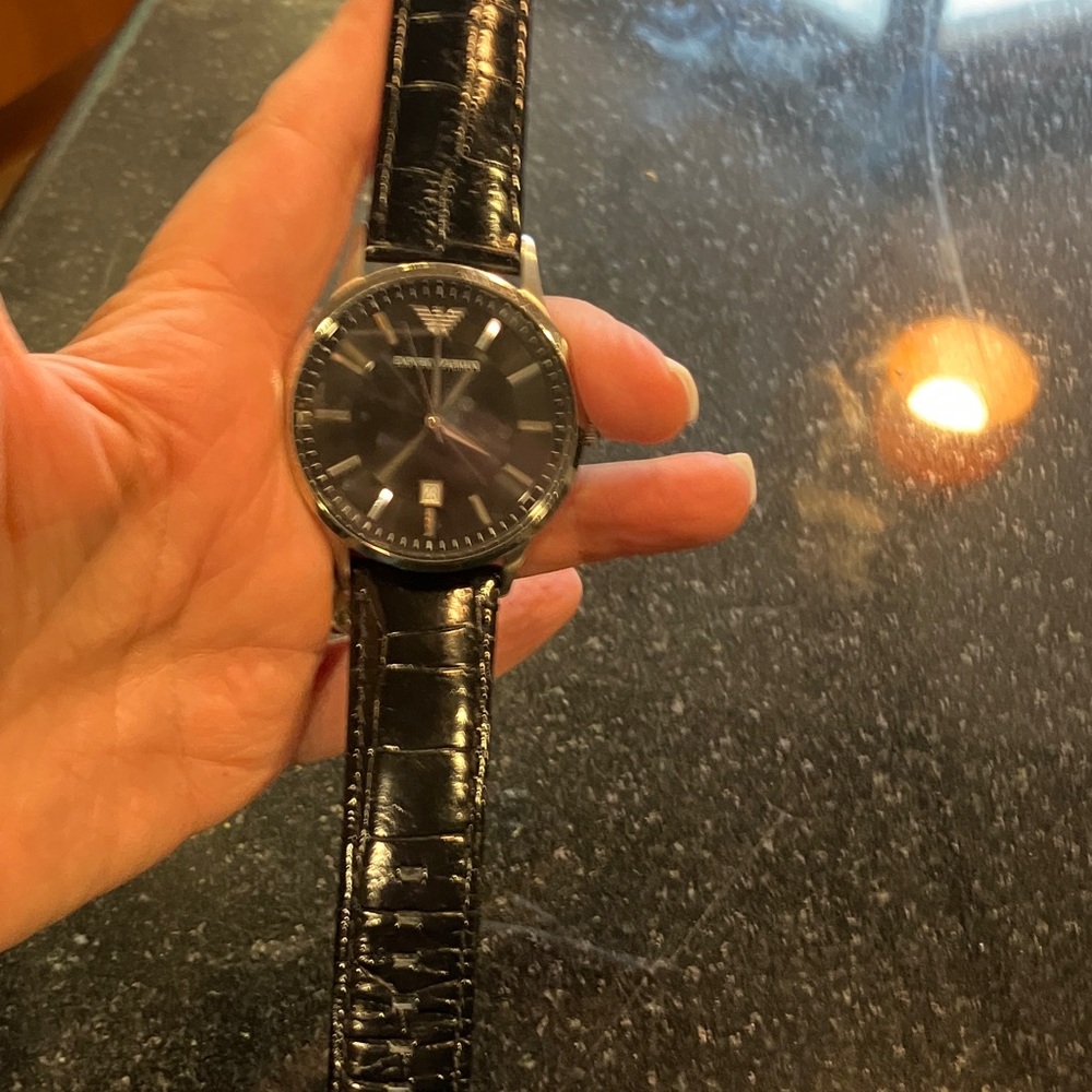Emporio Armani Glossy Black Watch